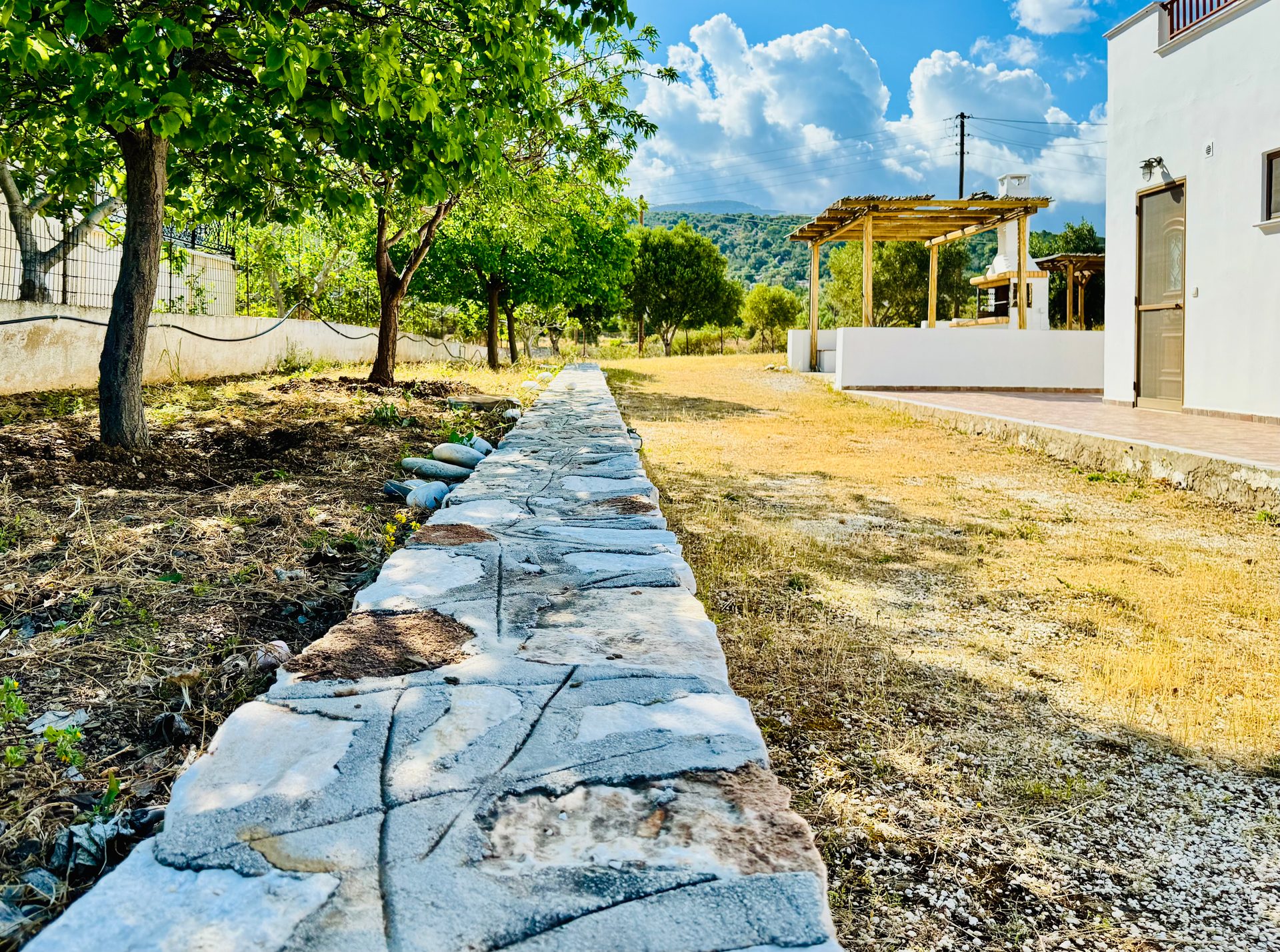 Outdoor area at Limnes Seaside, Naxos